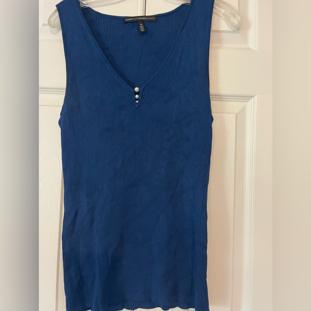 White House black market sleeveless sweater